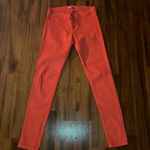 Flying Monkey Jeans Pants Coral Pink Skinny 27